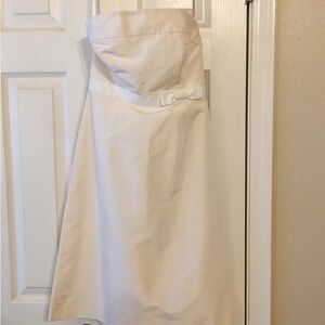 JCrew White Satin Dress Sz 16